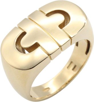 Bulgari Gold Yellow Gold (18K) Band Ring (Pre-Owned)
