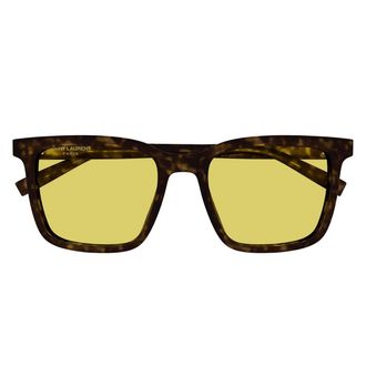 Saint Laurent Sunglasses Sl 500 008 Brown/Yellow Men
