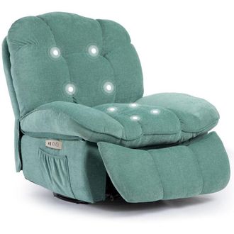 OEM Sill&oacute;n El&eacute;ctrico De Masaje Y Relajaci&oacute;n De Color Verde Menta, Sof&aacute; De Masaje Con M&uacute;ltiples Cojines De Aire, Silla Ajustable Y Giratoria