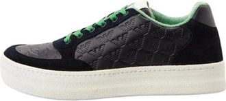 Emporio Armani Sneakers - Heren - Sneakers - Zwart - 39 EU - Leer - Schoenen