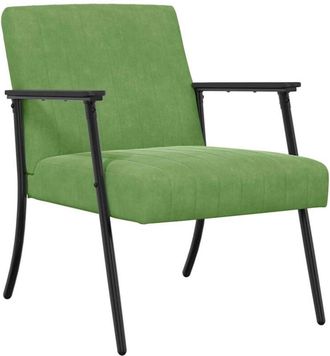 vidaXL Sill&oacute;n Verde Claro 59 X 75 X 78 Cm Terciopelo Vidaxl
