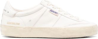 Golden Goose distressed-effect leather sneakers - women - Calf Leather/Sheepskin/Polyurethane/Cotton/Polyester/Viscose/Rubber - 39 - White