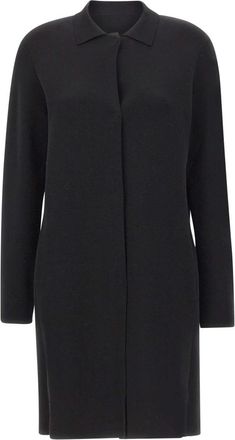 KANGRA Lange Rechte Jas - Dames - Mantel - Zwart - 2XL - Jassen