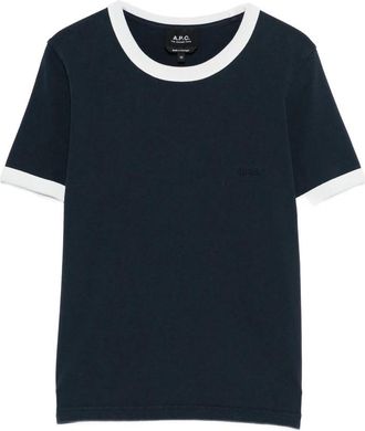 A.P.C. A. p.c. Contrasting-trims T-shirt