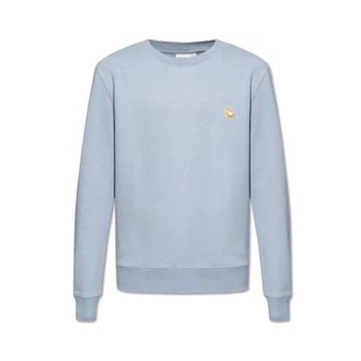 Maison Kitsun&eacute; Hoodies & sweatvesten, Heren, Blauw, L, Sweatshirt