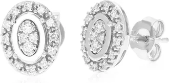 Vir Jewels 1/4 cttw Lab Grown Diamond Composite Earrings in Sterling Silver With Push Backs For Women