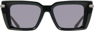 Ferragamo 52mm Rectangular Sunglasses in Black at Nordstrom