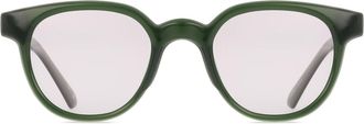 SmartBuy Collection Oval Full Rim Plastic Mens Sunglasses Green Size 48 - Free Lenses - SmartBuy Collection