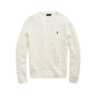 Polo Ralph Lauren Truien & Vesten, Heren, Beige, M, Pullover met kabelsteek