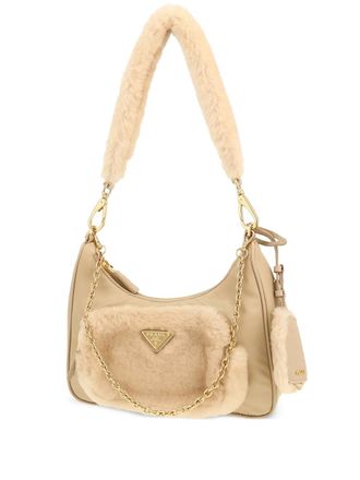 Prada Borsa a spalla Re-Edition 2005 - Toni neutri