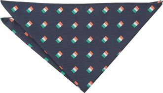 DQT Mens Embroidered Flag Novelty Handkerchief Pocket Square - Navy Blue Ireland