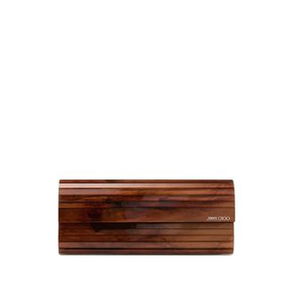 Jimmy Choo London Sweetie Tie Clutch - female - Jimmy Choo - Clutches - Brown - ONE SIZE - Bags
