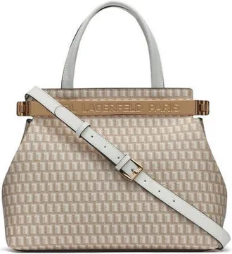 Karl Lagerfeld Jacqueline Satchel in Vanilla Khaki/winter White at Nordstrom