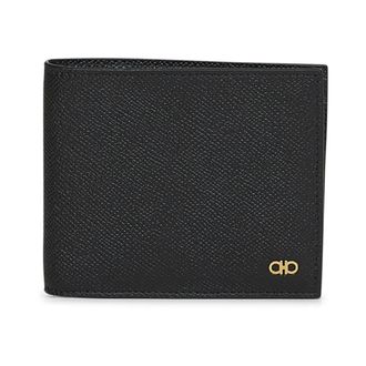 Ferragamo Wallets & Cardholders, male, Black, Size: ONE SIZE Classic Black Leather Bifold Wallet