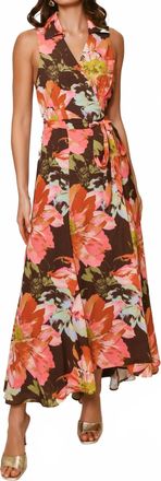 Hutch Vela Maxi Dress In Brown Vintage Floral