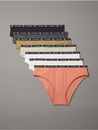 Calvin Klein Womens Calvin Klein 1996 Cotton Stretch 7-Pack Modern Bikini - Multi - XS