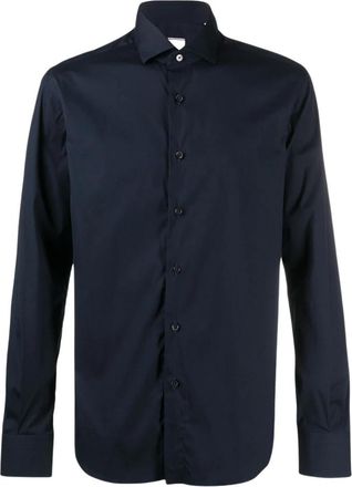 Xacus Cotton Slim-fit Shirt - Heren - Casual Overhemden - Blauw - 2XL - Katoen - Overhemden