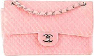 Chanel Pre-owned Vintage Gewatteerde Velvet Schoudertas - Dames - Vintage Schoudertas - Roze - ONE Size - Vintage