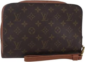 Louis Vuitton Pre-owned Clutches, female, Brown, Size: ONE SIZE Pre-owned Vintage Canvas Clutch