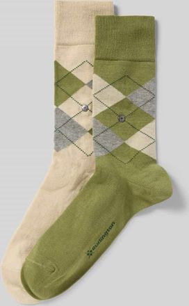 Burlington Socken mit Label-Detail Modell Everyday im 2er-Pack in Gruen, Gr&ouml;&szlig;e 40-46