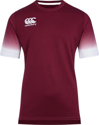 Canterbury Of New Zealand Dames/Dames Club Jersey (Maroon, Wit)