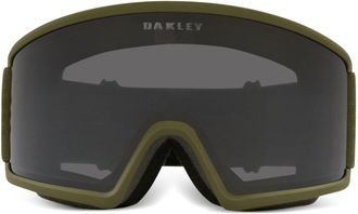 Oakley Target Line L snow goggles - men - Carbonium/Acetate/Fabric - One Size - Green