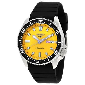 Seiko 5 Sports Automatic Yellow Dial Mens Watch SRPL87K1