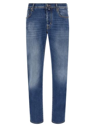 Jacob Cohen Blue Regular Mid Rise Jeans