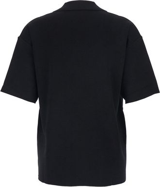 P.A.R.O.S.H. Womens Polo Shirt Black Viscose Blend T-Shirts & Jerseys