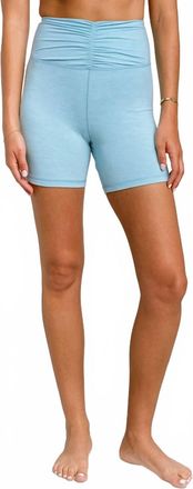 Spiritual Gangster Hollis Biker Shorts In Pacific Blue