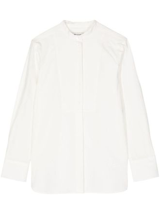 Maison Kitsuné Camicia senza colletto - Bianco