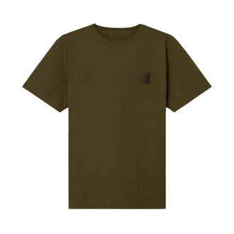 Stone Island Tops, Heren, Groen, L, Katoen, Cotton Jersey Crepe Ghost T-Shirt