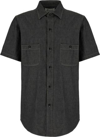 Maison Margiela Heren, Overhemden, Grijs, Maat: XL Katoen