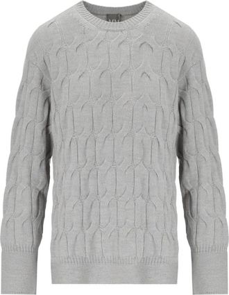 Max Mara Quid Crewneck Jumper - Dames - Ronde hals truien - Grijs - XS - Wol - Truien & Vesten