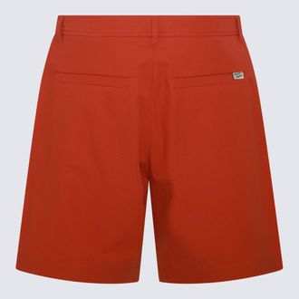 Maison Kitsun&eacute; Maison Kitsune Cotton Chino Shorts - Red