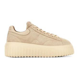 Hogan Memory Foam Sneakers met EVA-zool - Heren - Sneakers - Beige - 39 EU - Leer - Schoenen