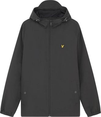 Lyle & Scott Zip Through Hooded Jacket - Heren - Zomerjassen - Zwart - M - Jassen