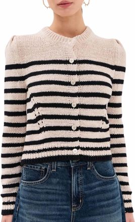 Ulla Johnson Joelle Button Down Cardigan In Sailor Stripe