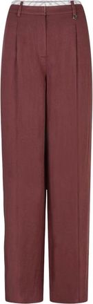 Dante6 Dames, Broeken, Rood, Maat: XL Linnen