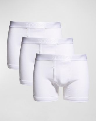 2(x)ist Men & apos;s 3-Pack Pima Cotton Boxer Briefs