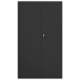 Berkfield Home Durable File Cabinet Black 105x40x180 cm Steel | Size: 105 x 40 x 180 cm