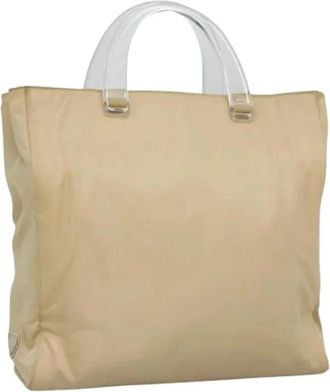Prada Pre-owned Tote Bags, female, Beige, Size: ONE SIZE Pre-owned Vintage Tote Bag
