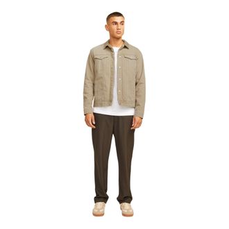 Jack & Jones Jack And Jones Heren Sherpa Spijkerjas (Khaki)