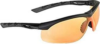 Swiss Eye Lancer Sunglasses Orange Lens Black Rubber Frame