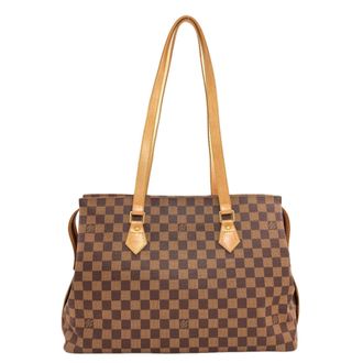Louis Vuitton Damier Canvas Ebene Damier Canvas Tote Bag (Pre-Owned)