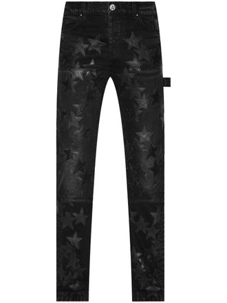 Amiri Jeans met sterpatch - Zwart