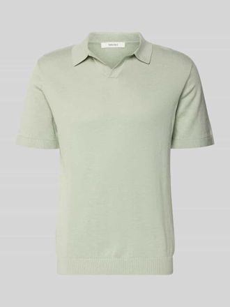 Selected Regular Fit Poloshirt aus Baumwoll-Leinen-Mix Modell MATTIS in Lind, Gr&ouml;&szlig;e XXL