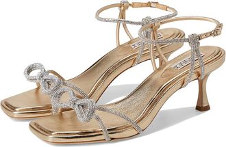 Badgley Mischka Dandelion Womens Wedge Shoes Gold : 6.5 M, Leather