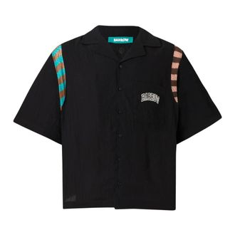Barrow Short Sleeve Shirts, male, Black, Size: XS Casual Shirt