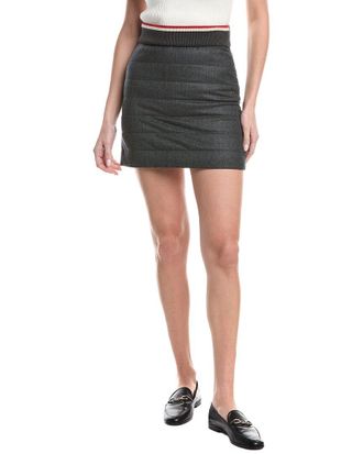 Brunello Cucinelli Quilted Wool Skirt